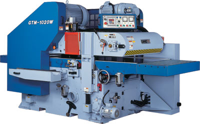 Two sided planer - In order to ensure the smooth process, series GTM-1020W is designed to provide the feed- in from tip plug and multi-spindle power transports feed-out.